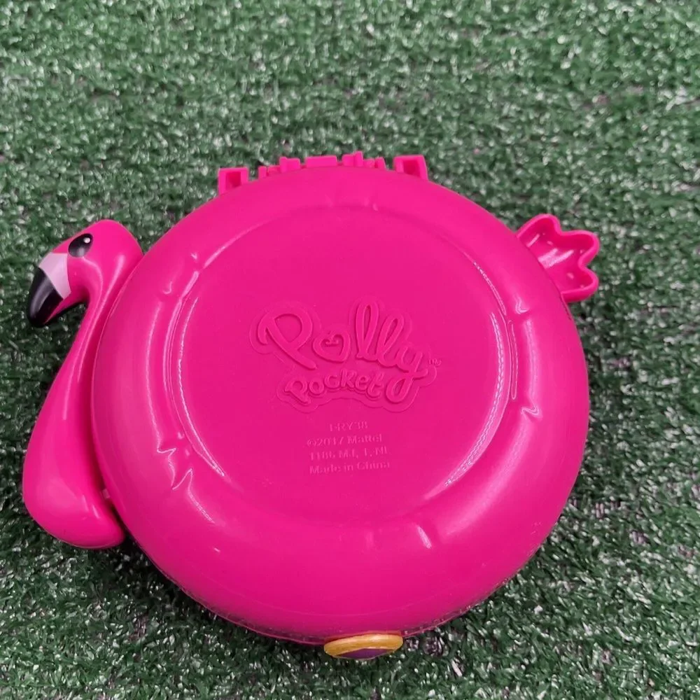 Polly‎ Pocket Pink Flamingo Pool Compact With Figures No Floats